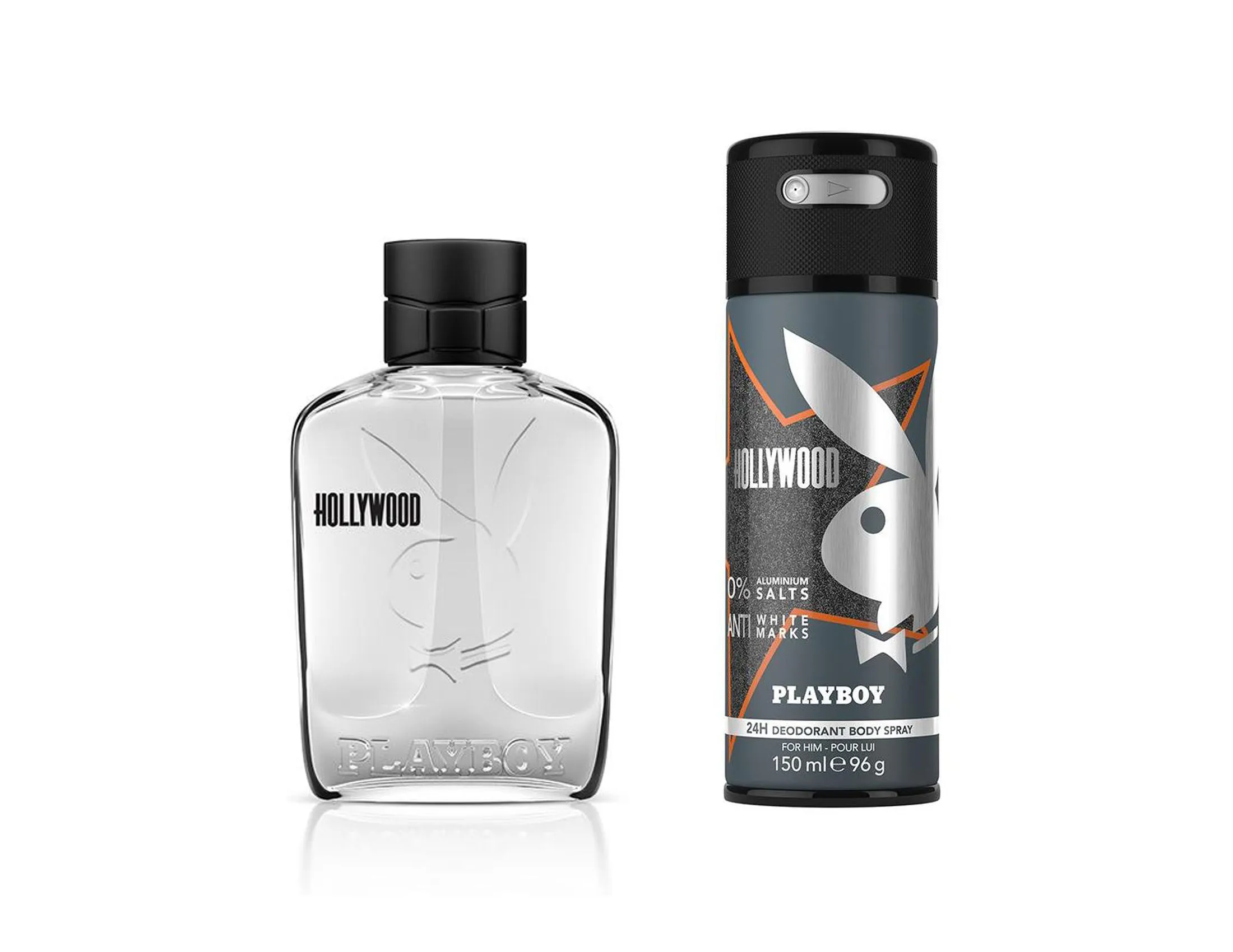 Playboy Hollywood For Men Gift Set (Eau De Toilette + Body Spray)