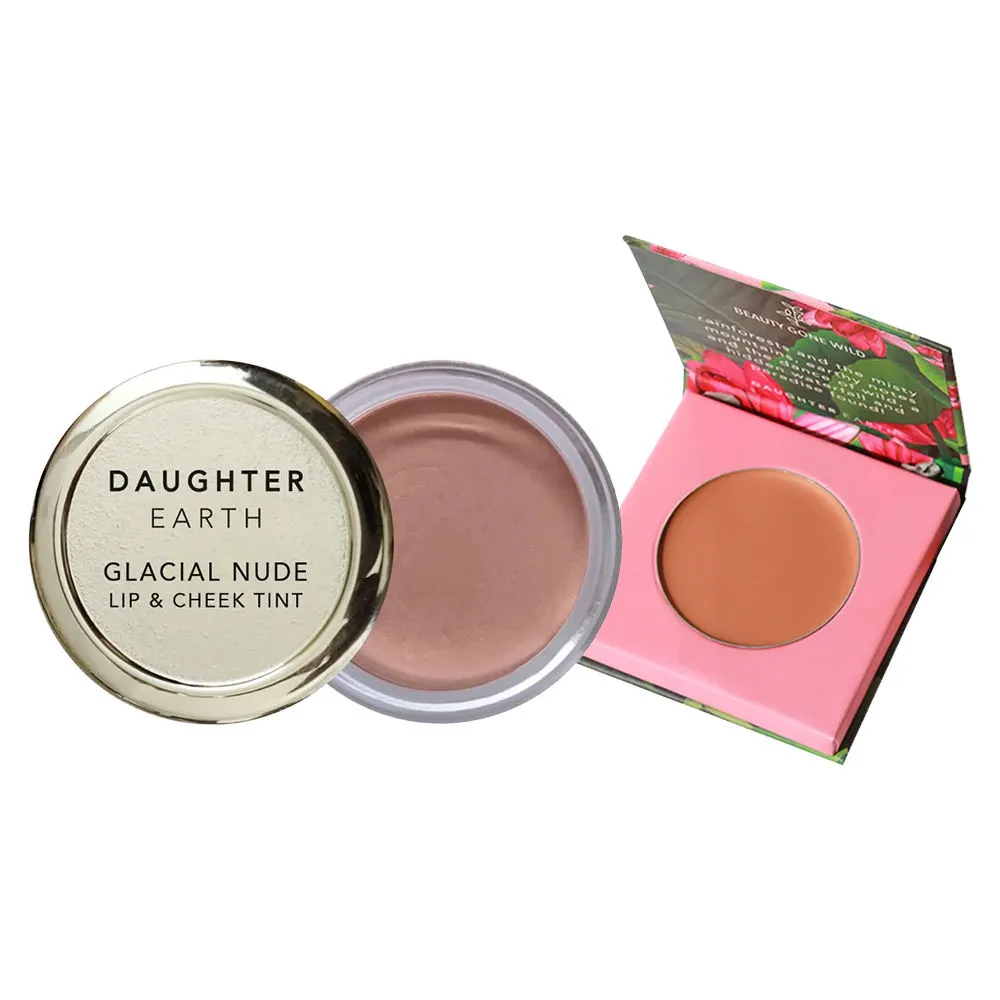 Daughter Earth Concealler (Cappuccino) + Lip And Cheek Tint (Glacial Nude)