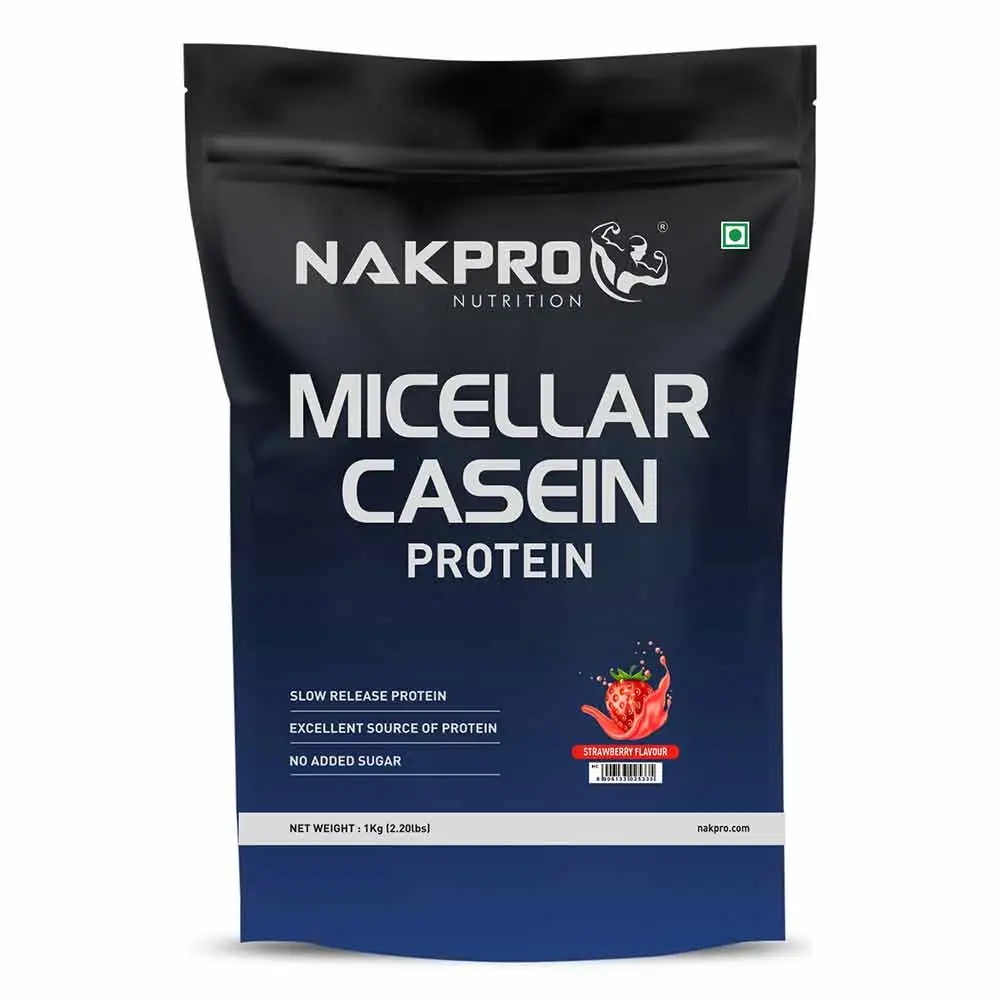 Nakpro Micellar Casein Protein,  2.2 lb  Strawberry