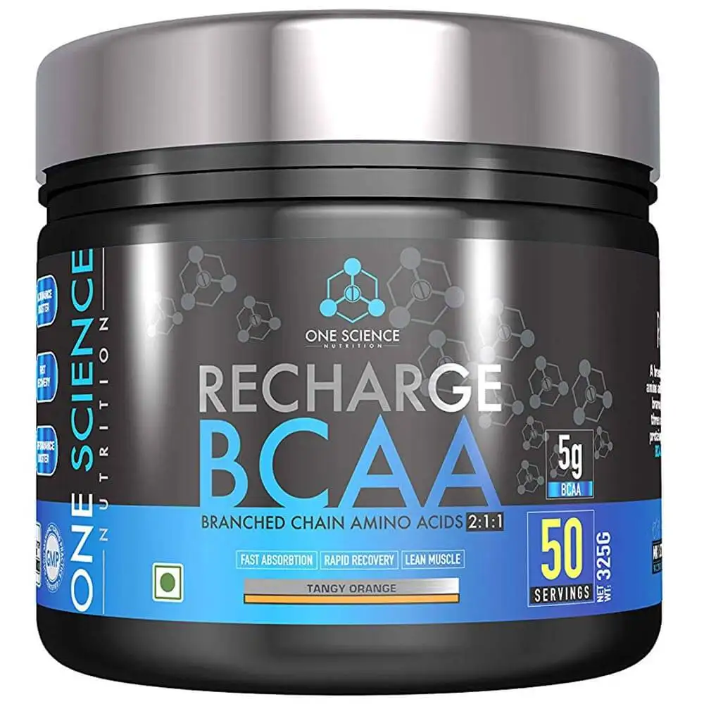 One Science Recharge BCAA 2:1:1,  0.716 lb  50 Servings  Tangy Orange