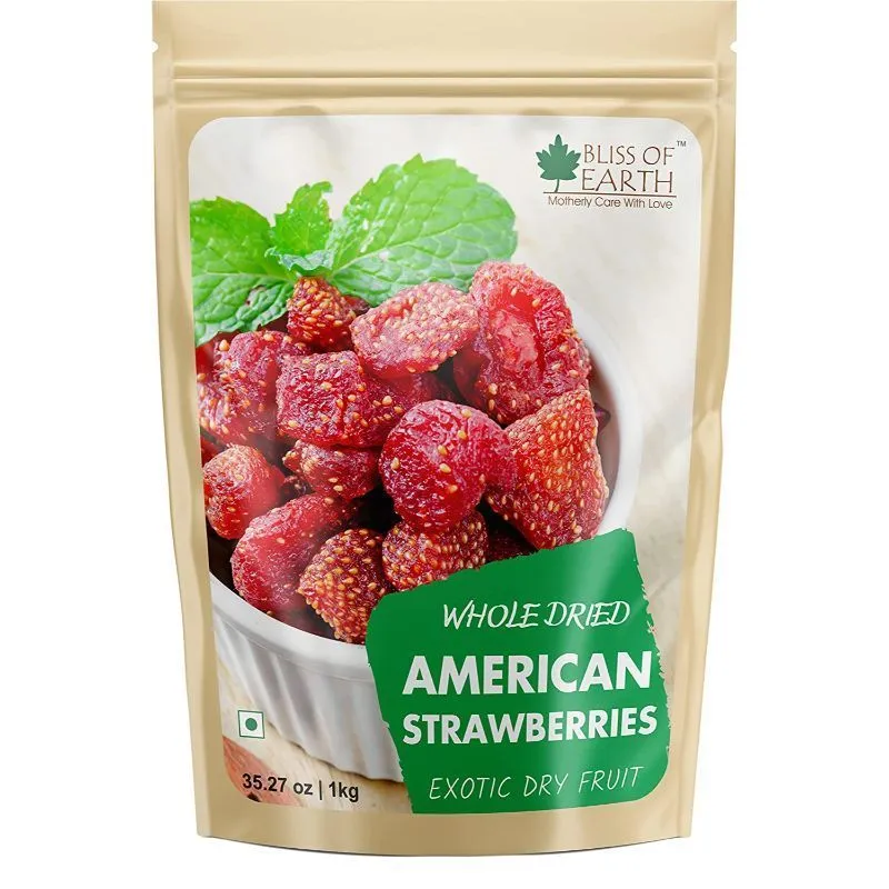 Bliss Of Earth Whole Dried American Strawberries