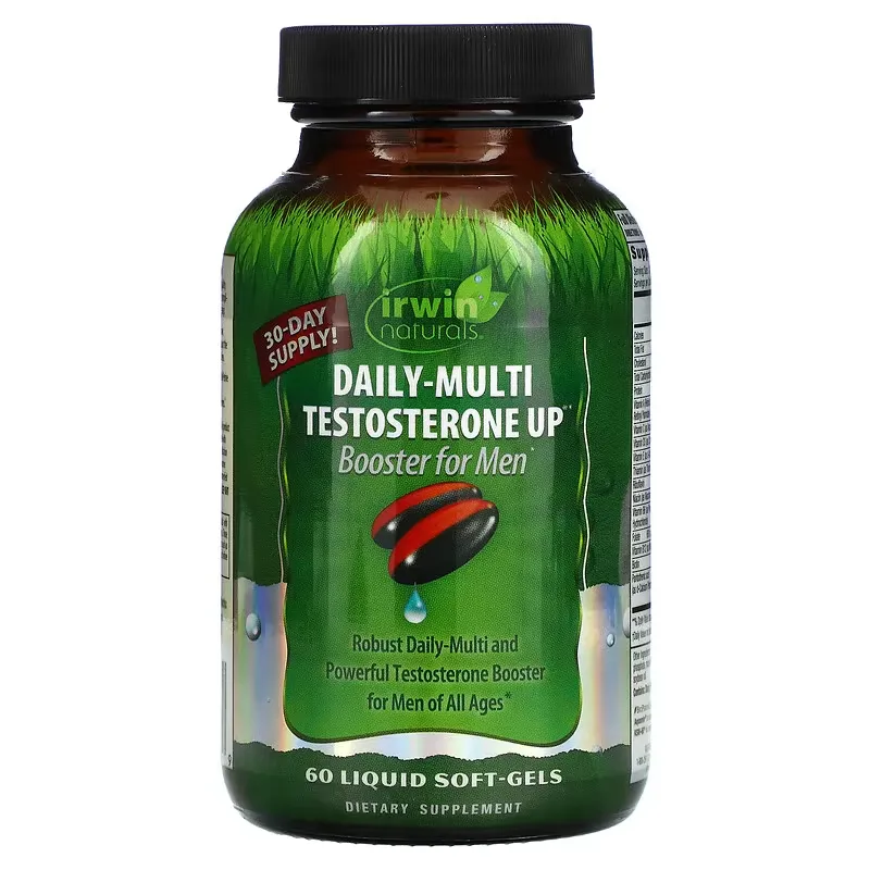 Daily-Multi Testosterone Up Booster For Men, 60 Liquid Soft-Gels