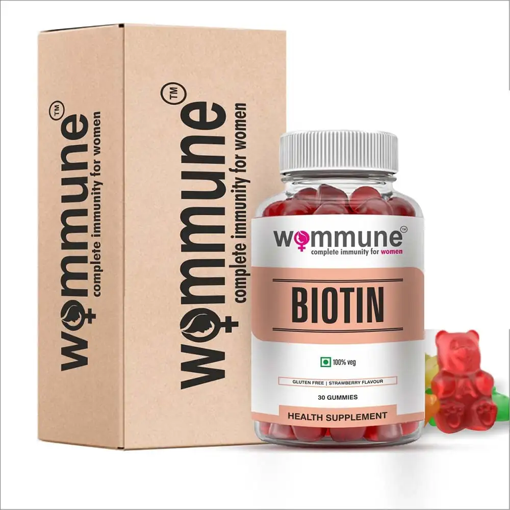 Wommune Biotin,  30 gummies  Strawberry