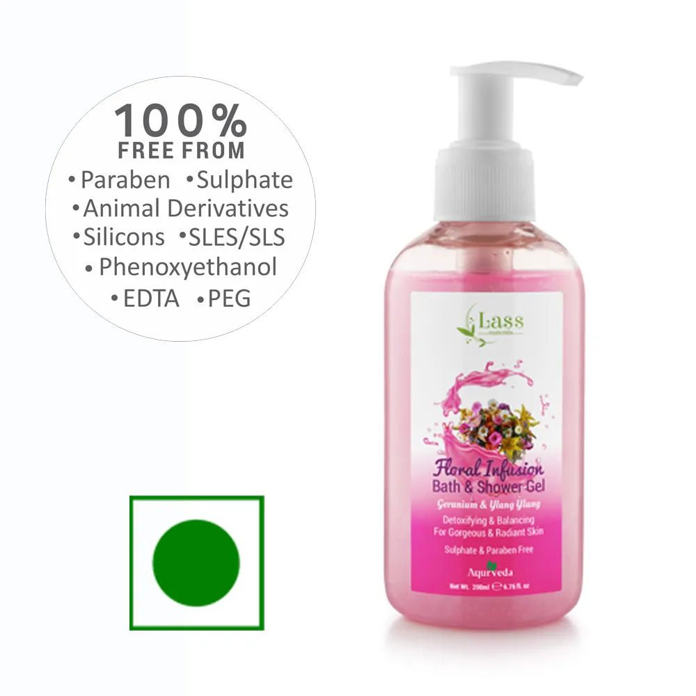 Lass Naturals Floral Infusion Shower Gel