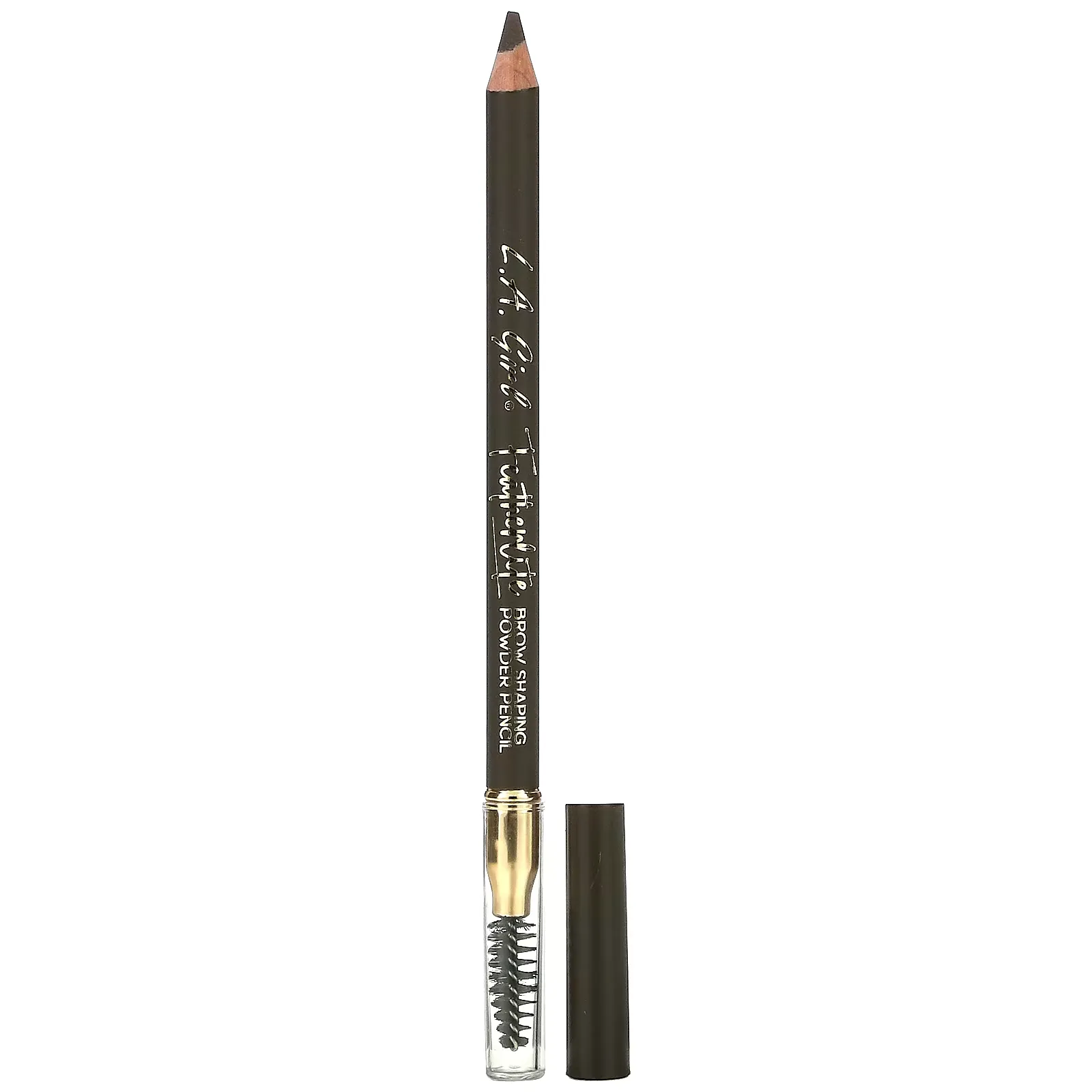 Featherlite Brow Shaping Powder Pencil, Dark Brown, 0.04 oz (1.1 g)