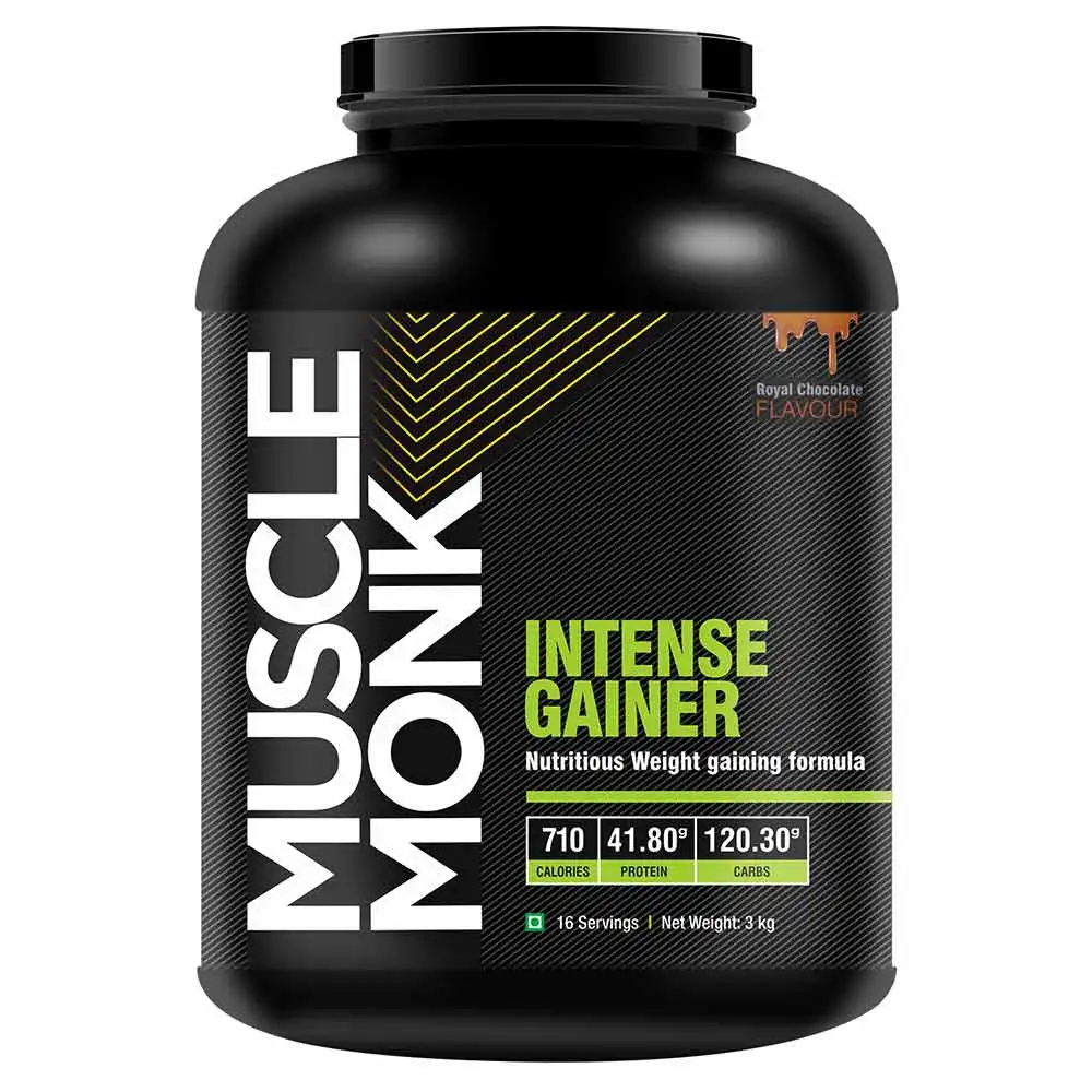 MuscleMonk Intense Mass Gainer,  6.6 lb  Royal Chocolate