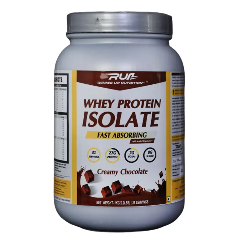 Ripped Up Nutrition Whey Protein Isolate,  2.2 lb  Creamy Chocolate