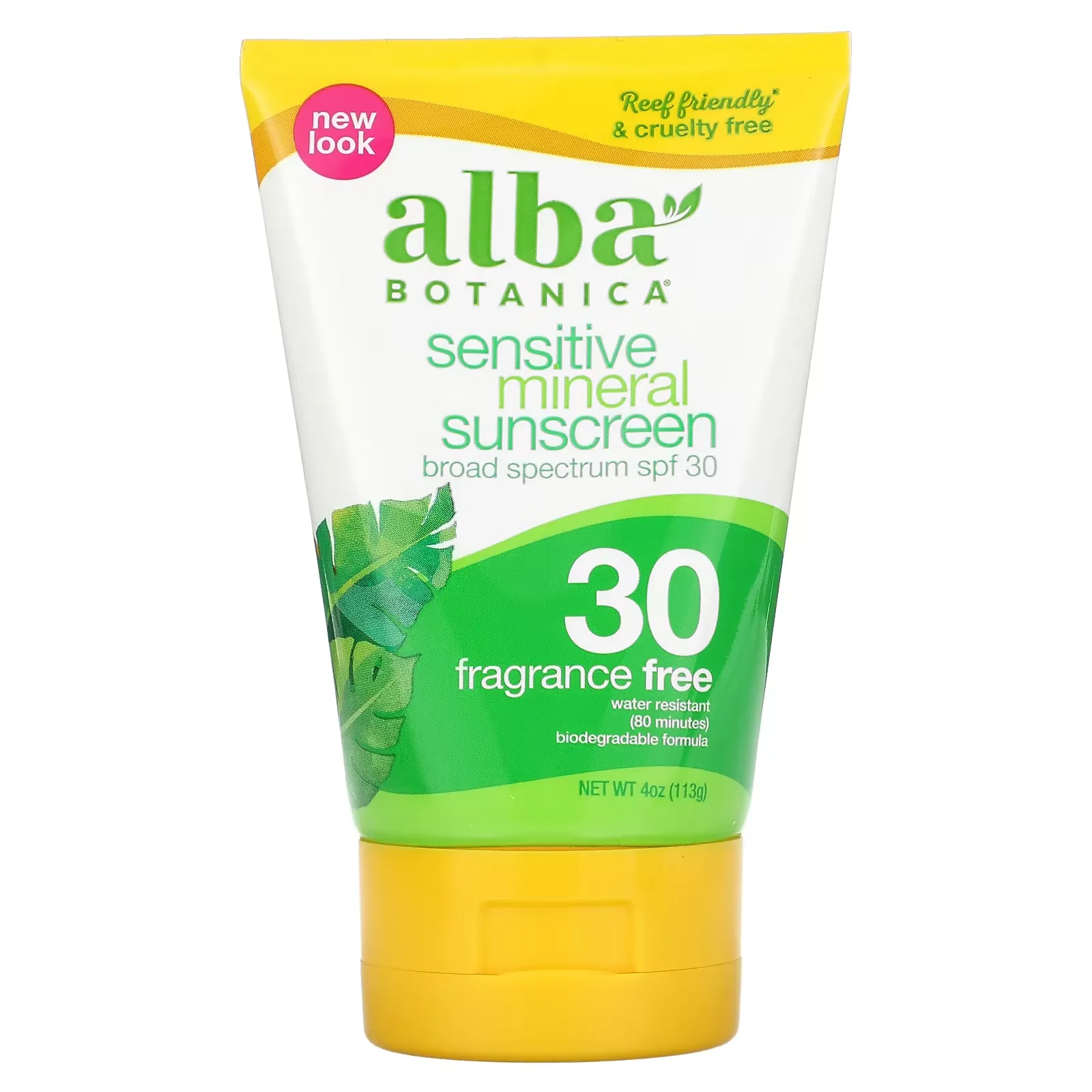 Mineral Sunscreen, Sensitive, SPF 30, Fragrance Free, 4 oz (113 g)