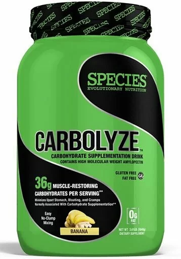 Carbolyze, By Species Nutrition, Banana, 40 Servings