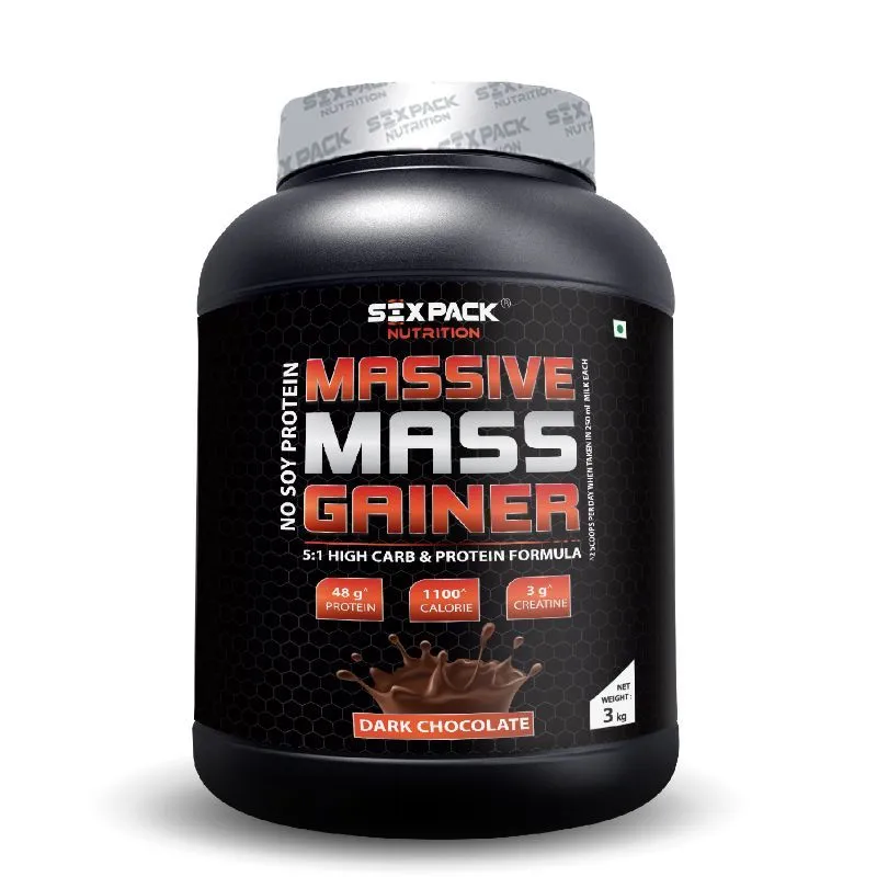 Six Pack Nutrition Massive Mass Gainer - Dark Chocolate