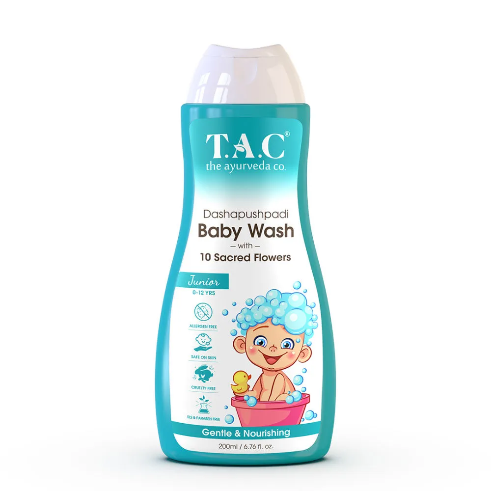 TAC - The Ayurveda Co. Dashapushpadi Ayurvedic Baby Body Wash|Cleansing and Moisturising