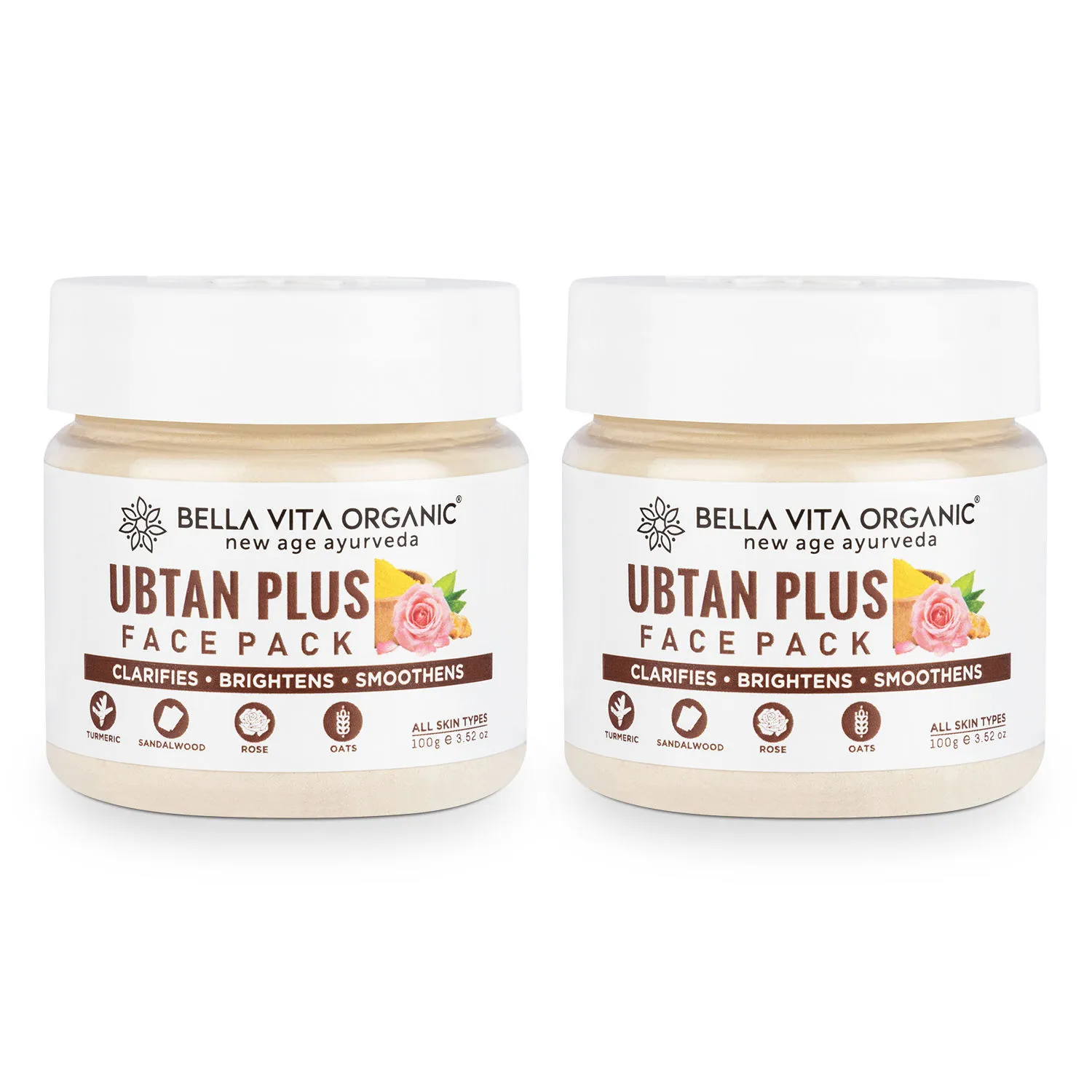 Bella Vita Organic Ubtanplus Face Pack - Pack of 2