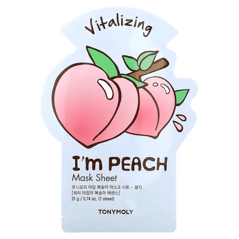 I'm Peach, Vitalizing Beauty Mask Sheet, 1 Sheet, 0.74 oz (21 g)