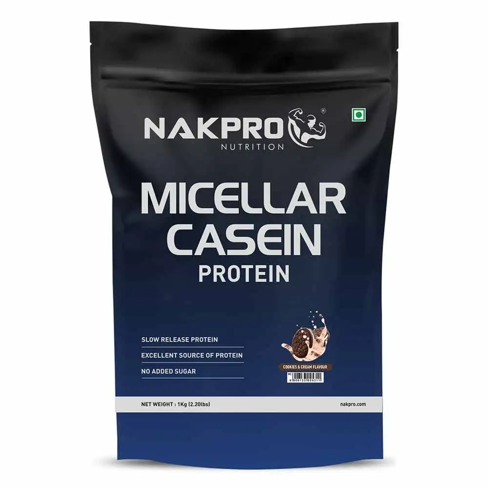 Nakpro Micellar Casein Protein,  2.2 lb  Cookies & Cream