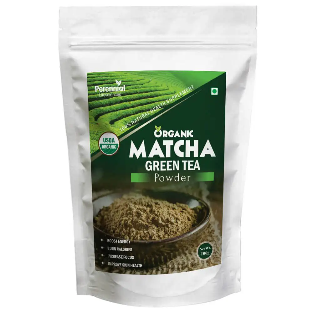 Perennial Lifesciences Organic Matcha Green Tea Powder,  100 g  Natural