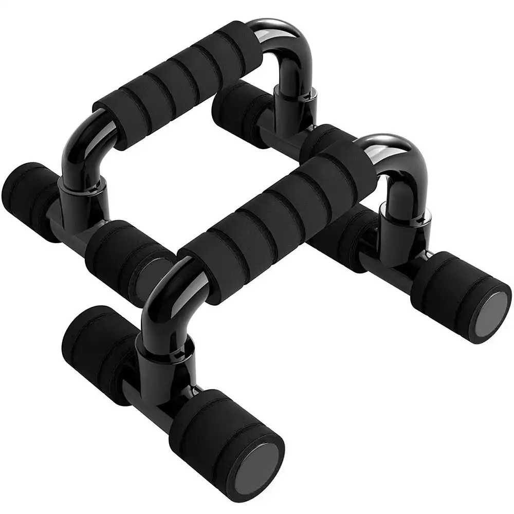 Strauss Moto Push Up Bar,  Pair (Black)  Free Size