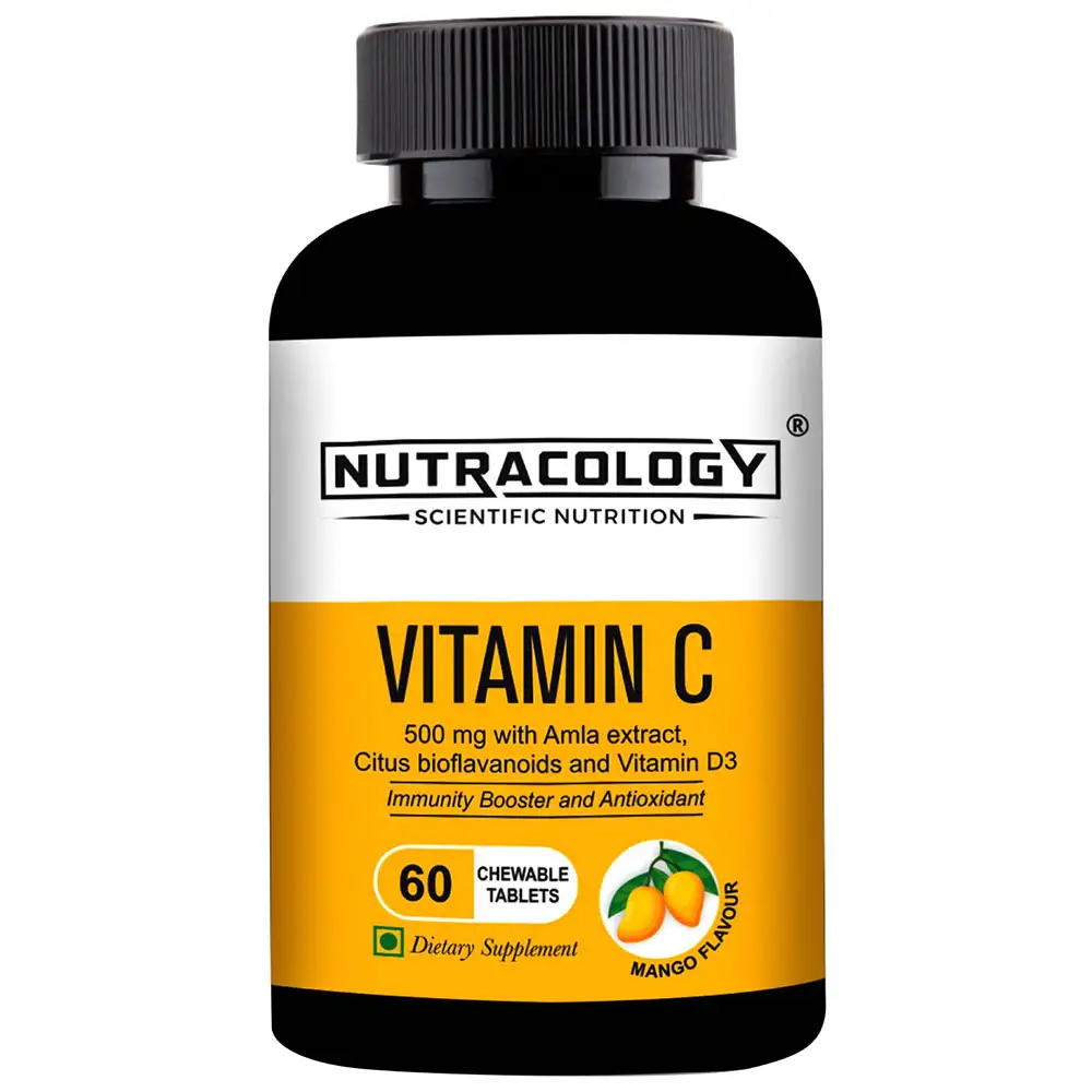 Nutracology Vitamin C,  60 chewable tablet(s)  Mango