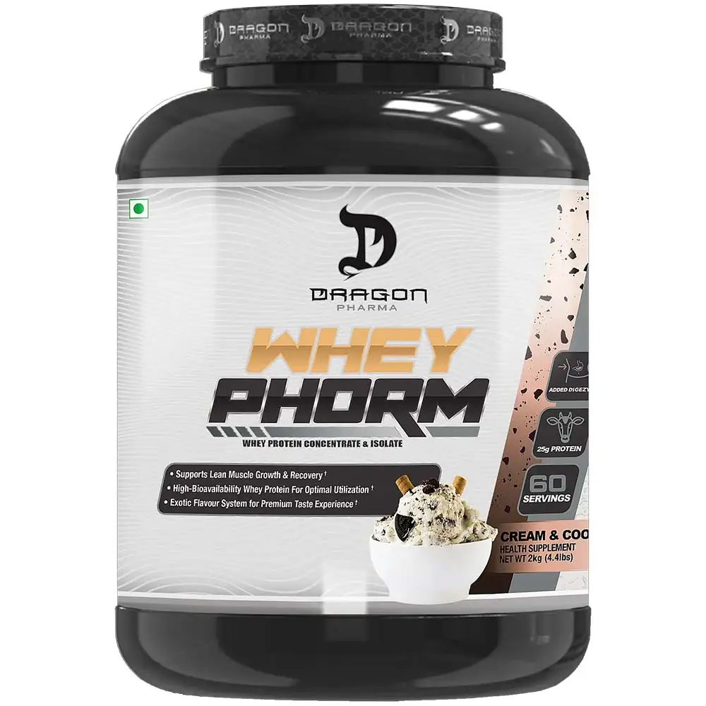 Dragon Pharma Whey Phorm,  4.4 lb  Cream & Cookies