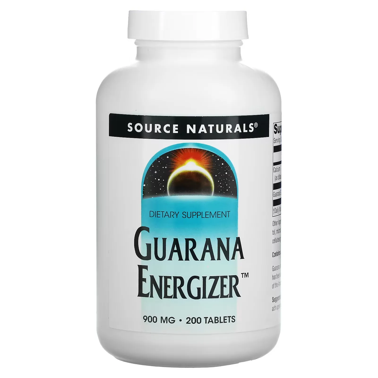 Guarana Energizer, 900 mg, 200 Tablets