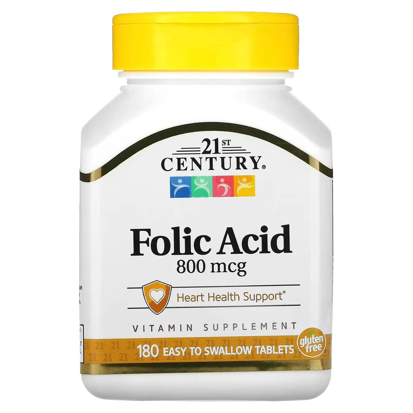 Folic Acid, 800 mcg, 180 Easy to Swallow Tablets