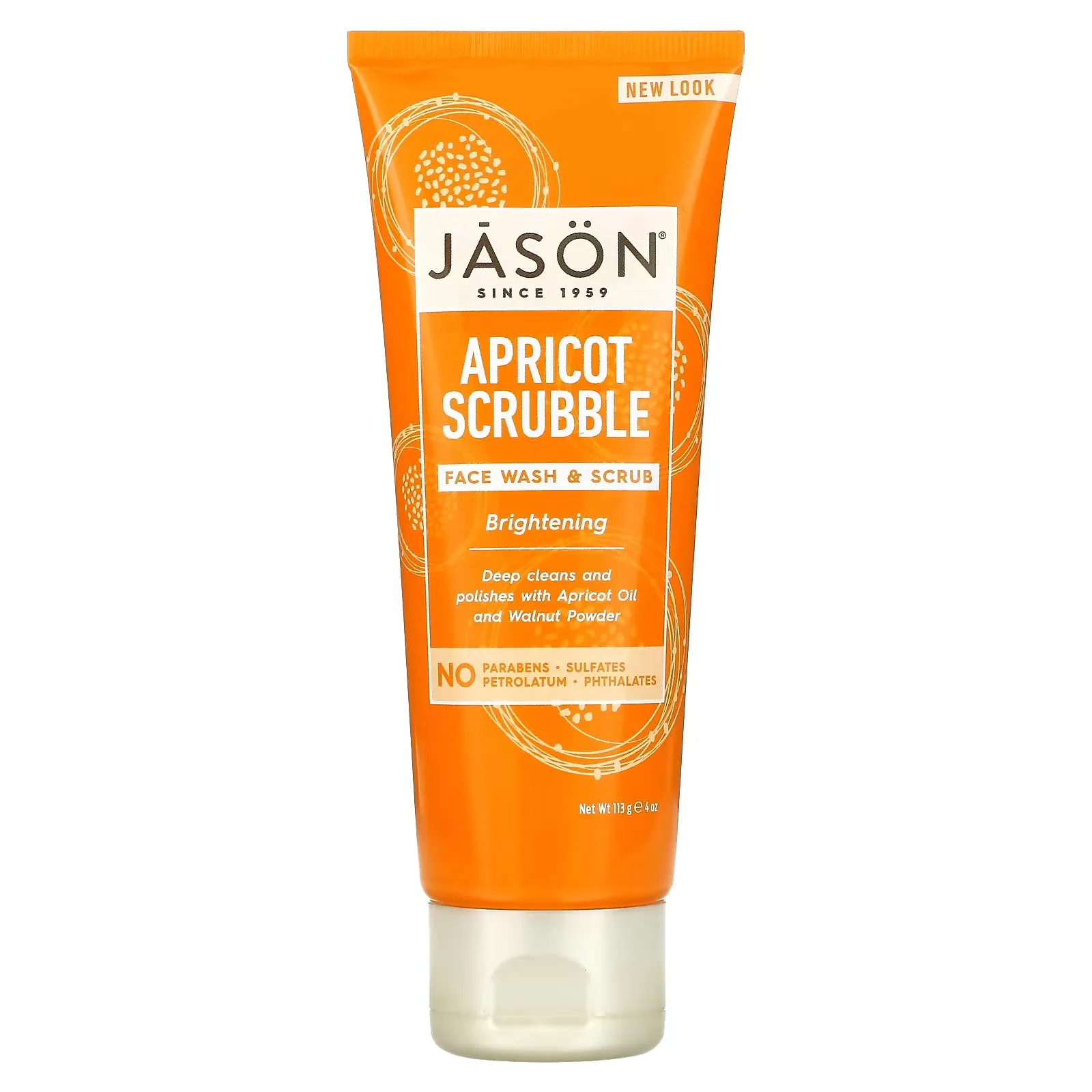 Brightening Apricot Scrubble, Facial Wash & Scrub, 4 oz (113 g)