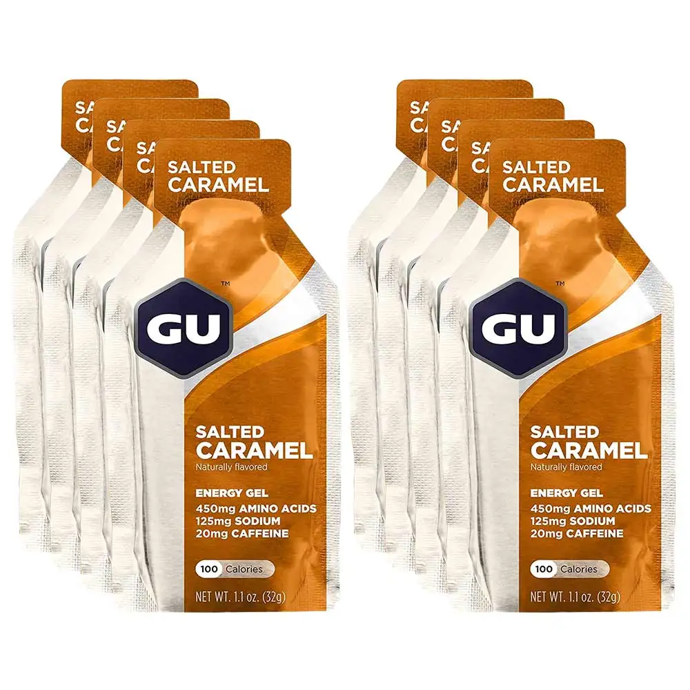 GU Energy Gel,  8 Piece(s)/Pack  Salted Caramel