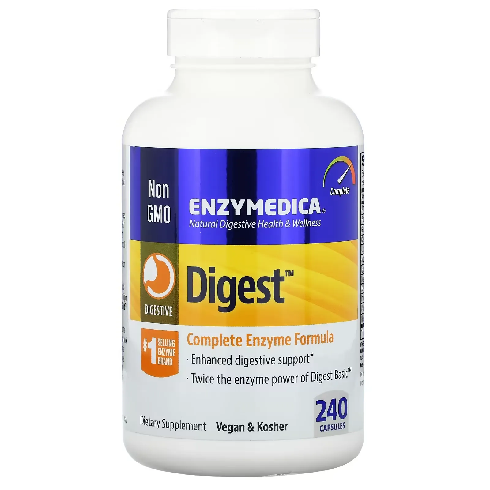 Digest, Complete Enzyme Formula, 240 Capsules