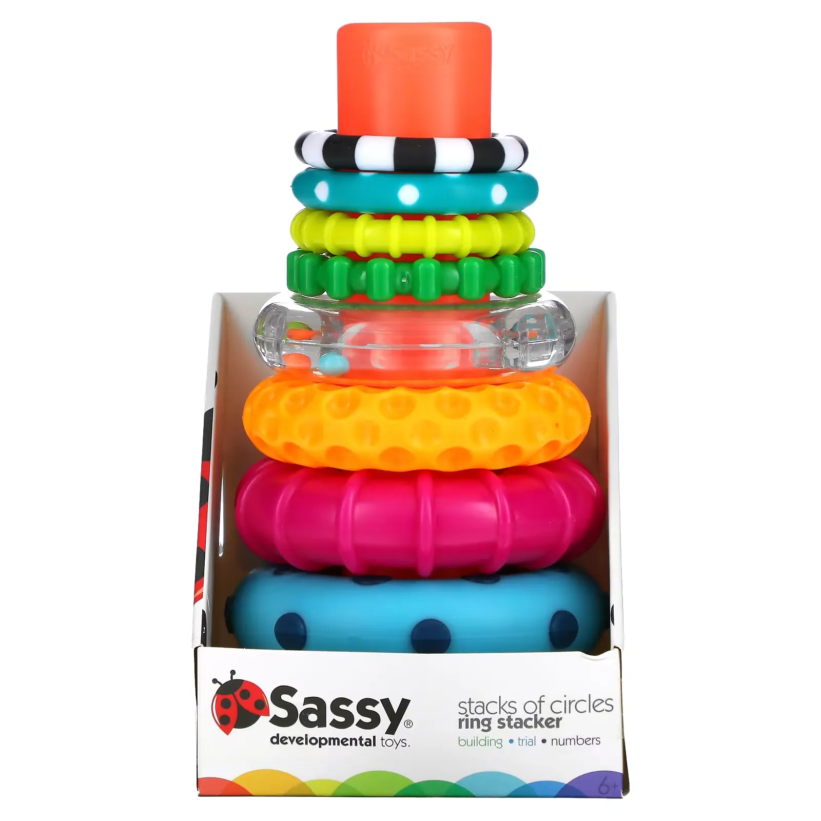 Stack of Circles, Ring Stacker,  10 Piece Set