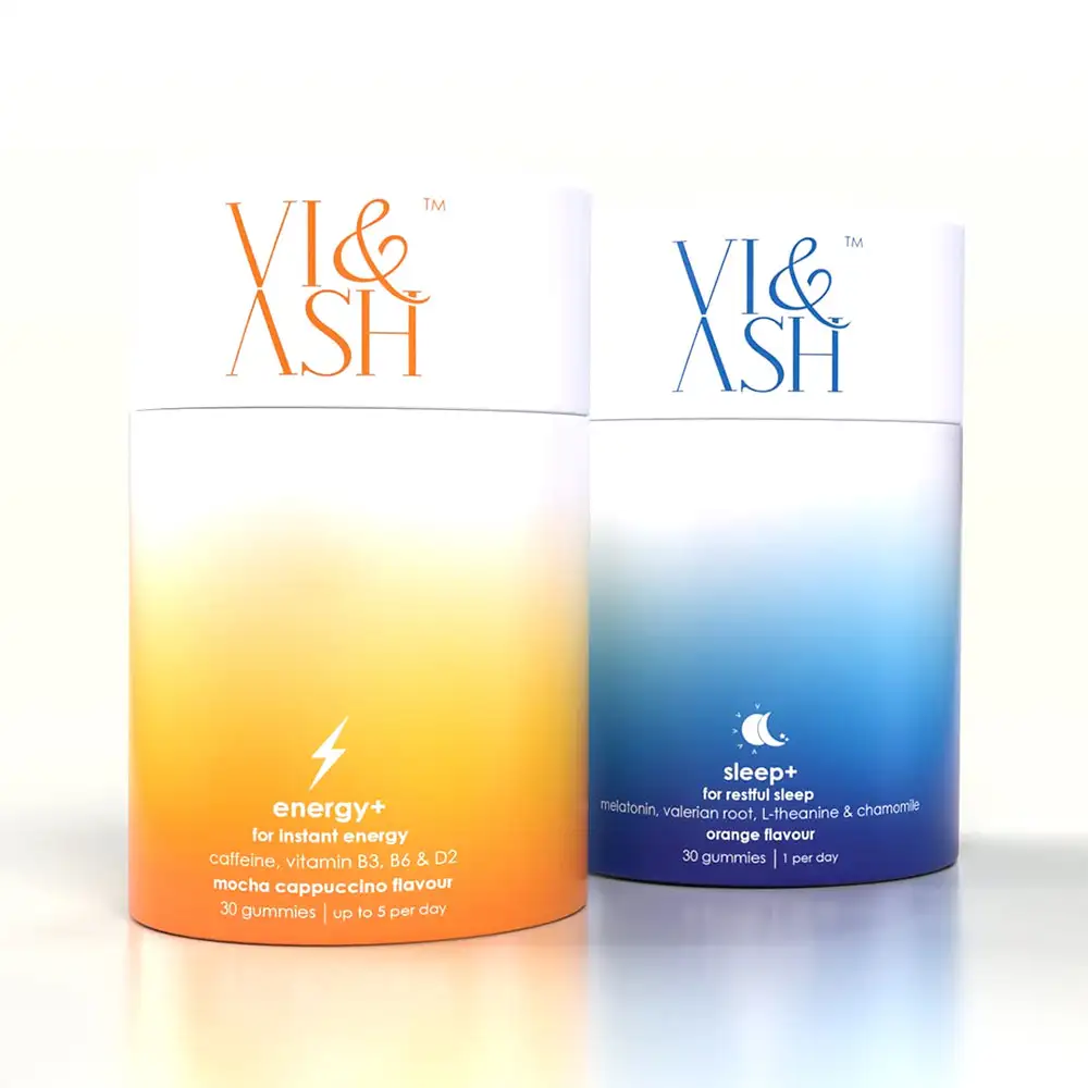 VI & ASH Energy+ & Sleep+ AM-PM Combo,  Mocha Cappuccino & Orange  2 Piece(s)/Pack