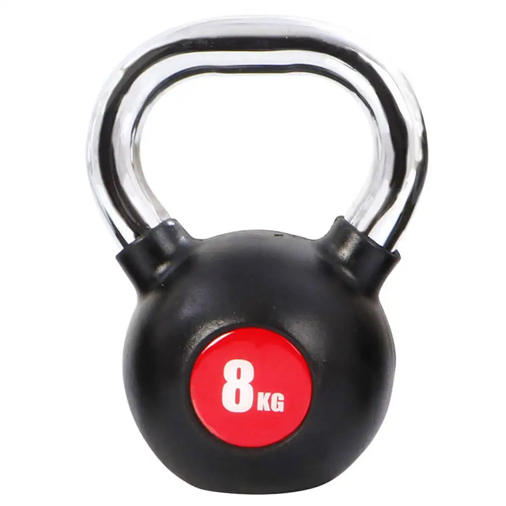 Fitsy Chrome Kettlebell,  Black  8 kg