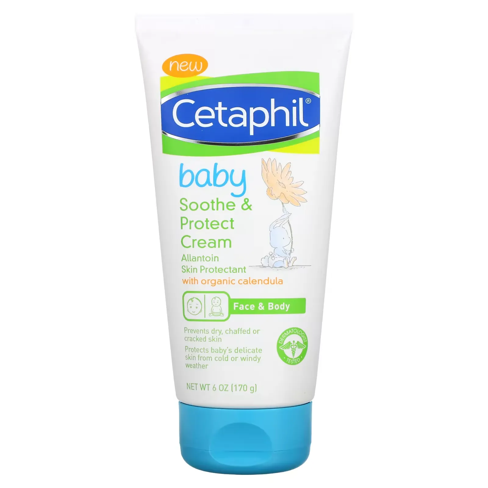 Baby, Soothe & Protect Cream with Organic Calendula, 6 oz (170 g)