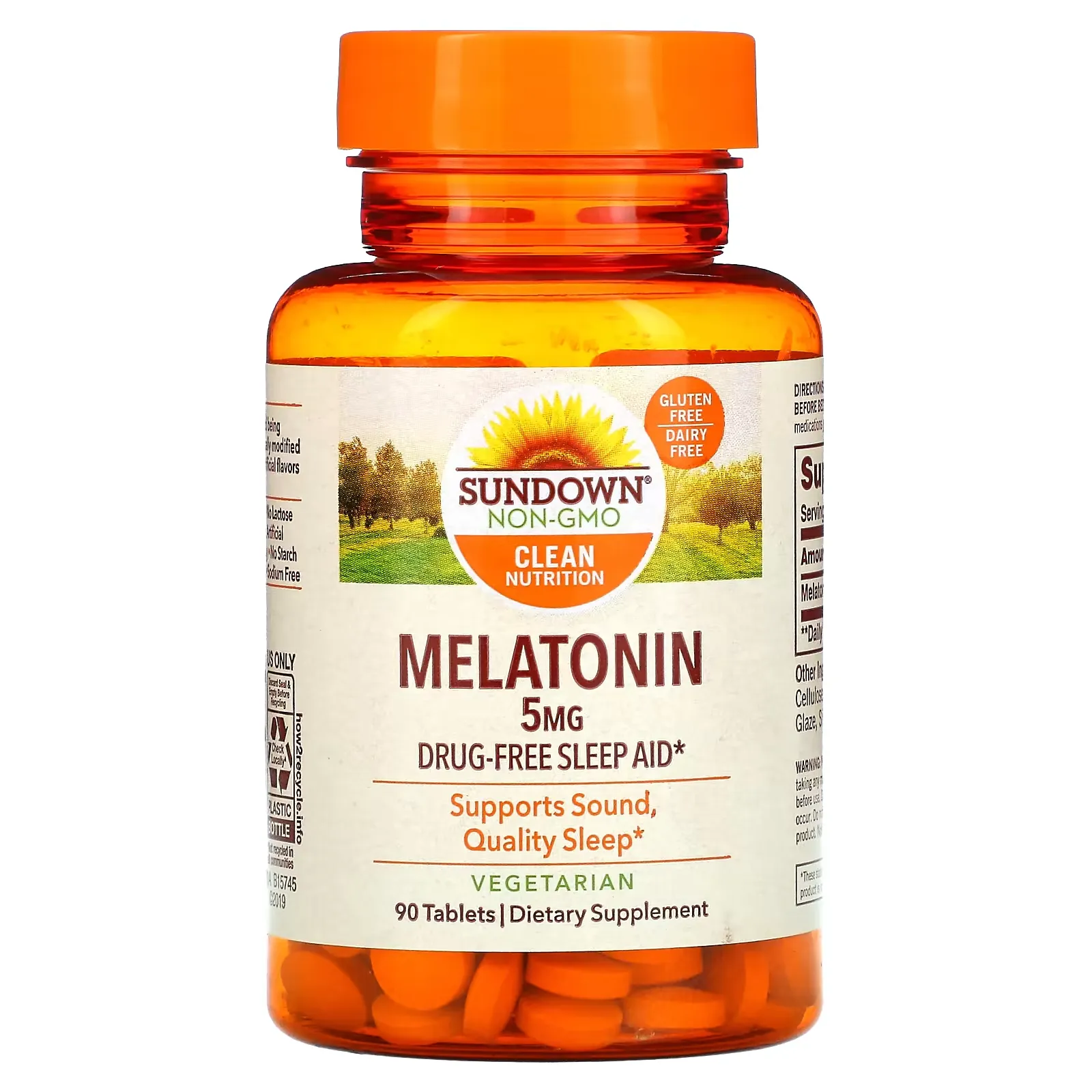 Melatonin, 5 mg, 90 Tablets