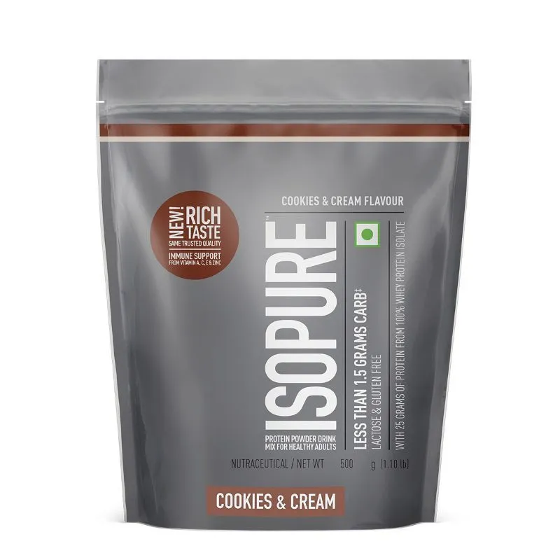 Isopure 100% Whey Isolate Protein - Cookies & Cream Flavour