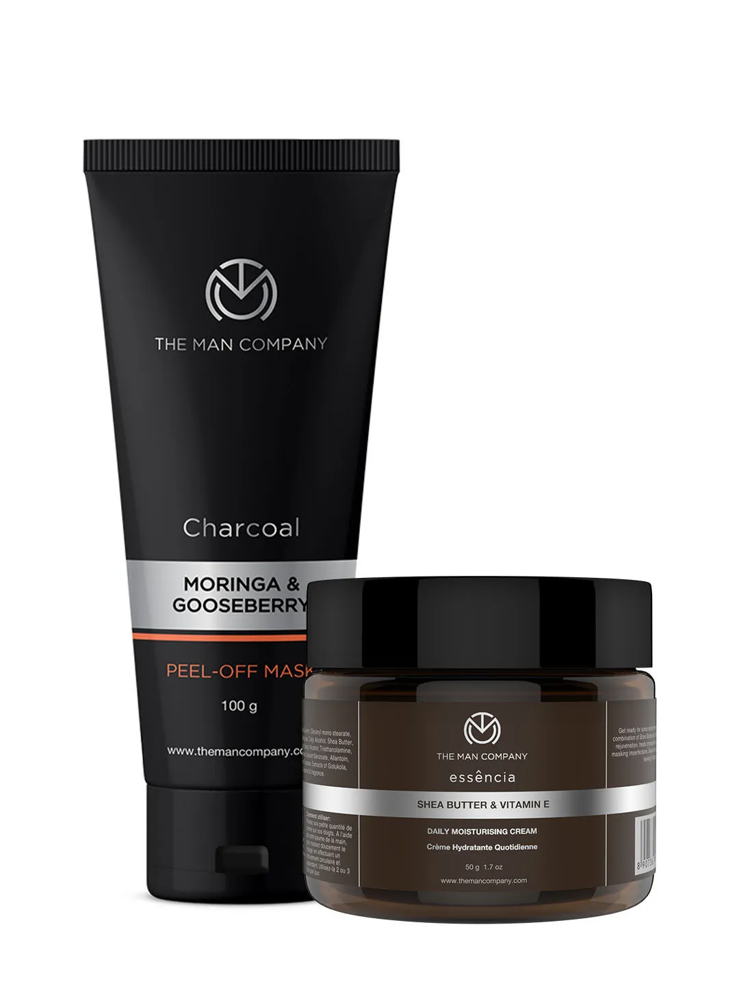 The Man Company De-Tan Deep Detox (Charcoal Peel Off Mask + Daily Moisturising Cream)