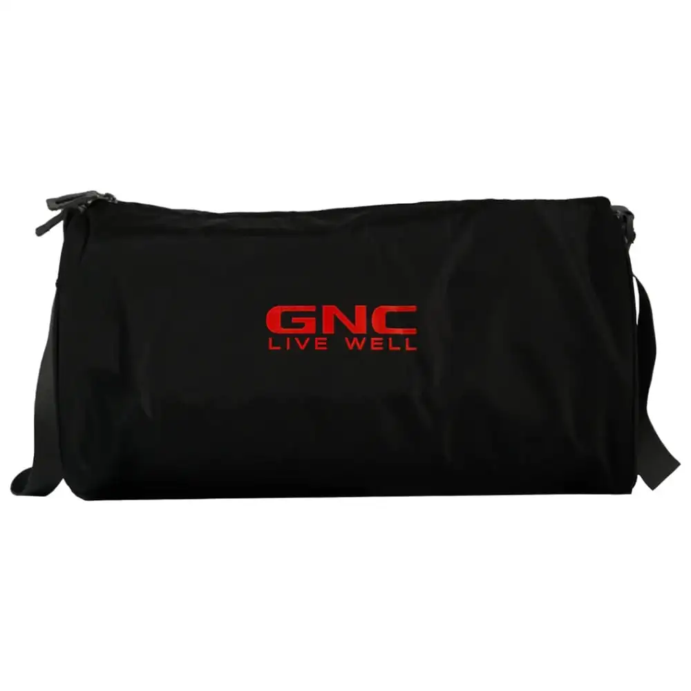 GNC Bordered Gym Bag,  Black