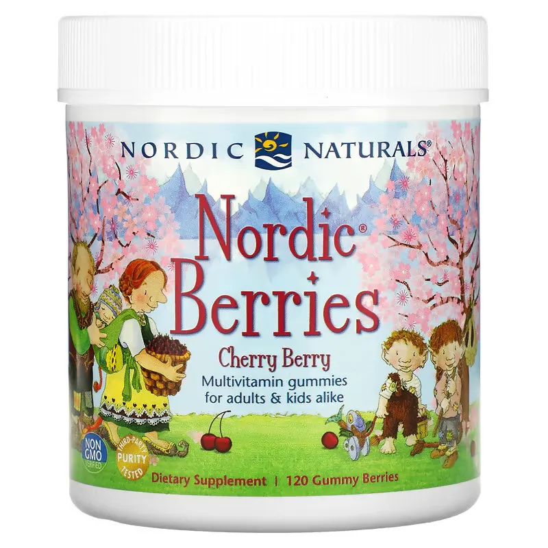 Nordic Berries, Cherry Berry, 120 Gummy Berries