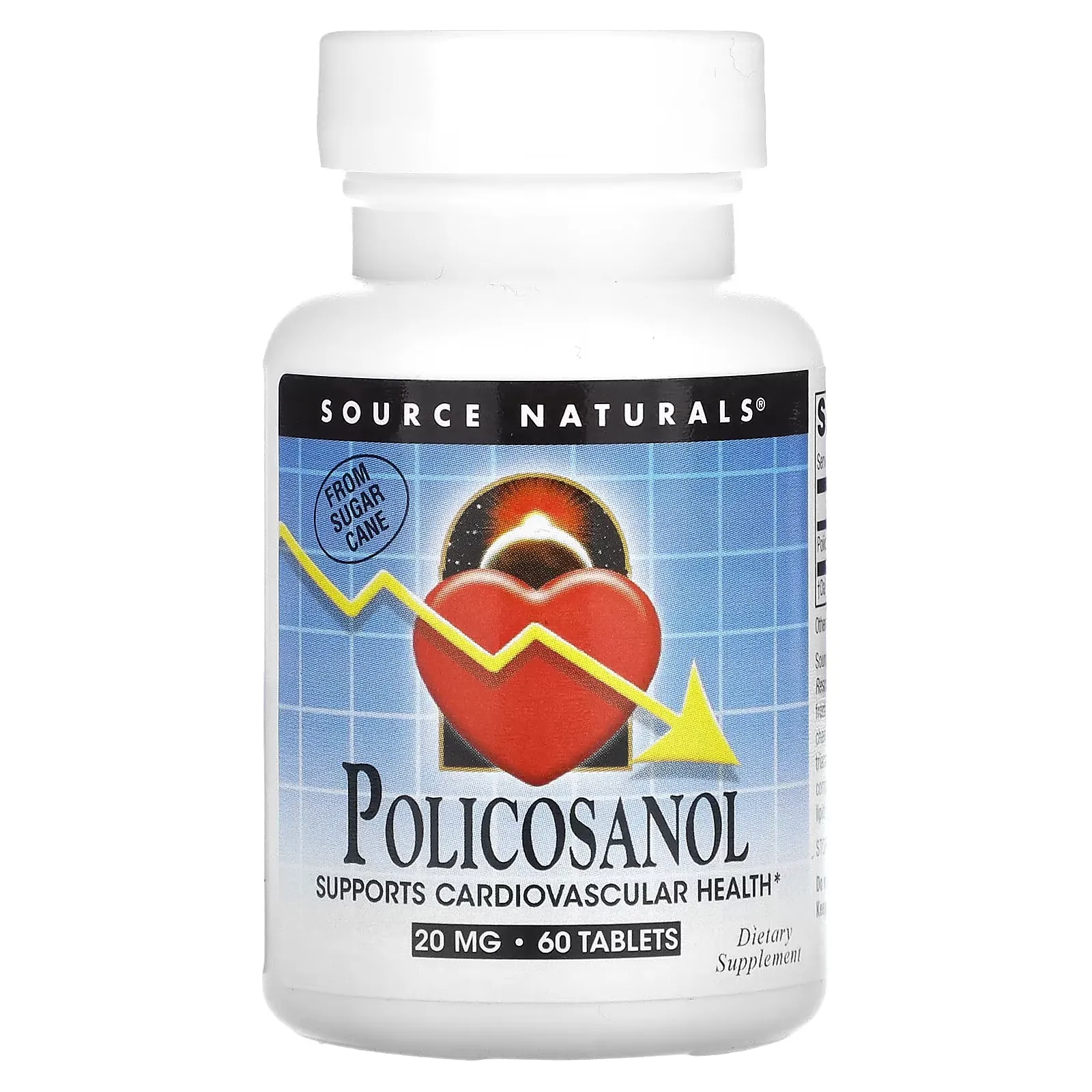 Policosanol, 20 mg, 60 Tablets