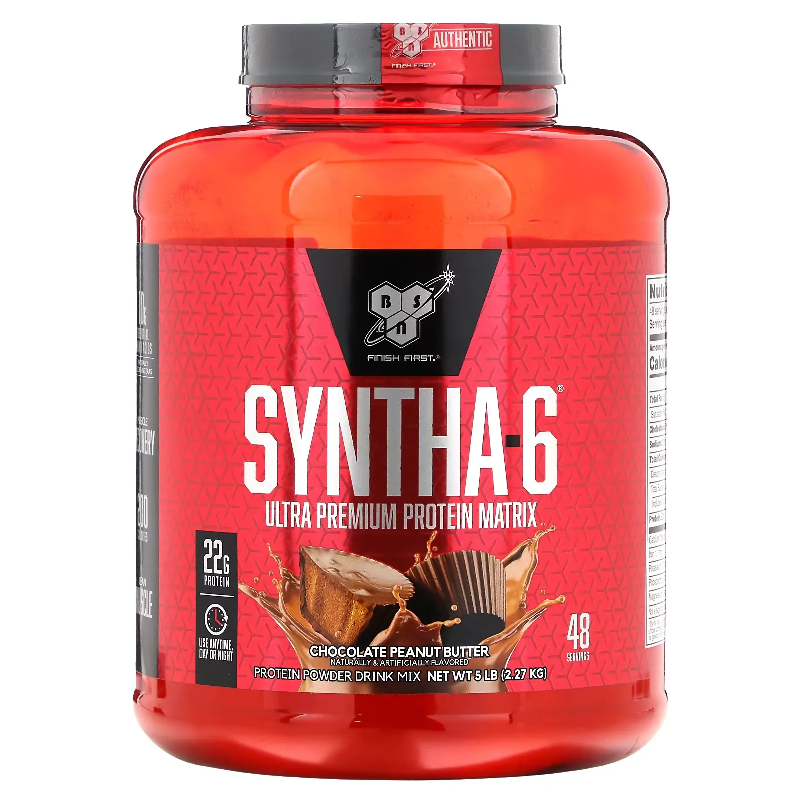 Syntha-6, Ultra Premium Protein Matrix, Chocolate Peanut Butter, 5 lb (2.27 kg)