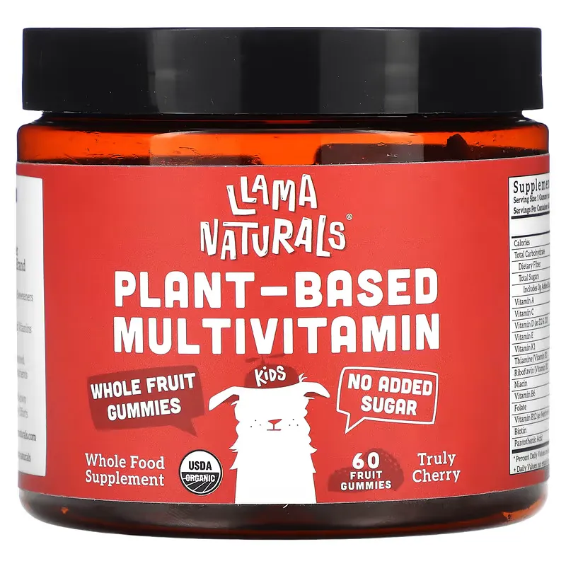 Plant-Based Multivitamin Whole Fruit Gummies, Truly Cherry, 60 Fruit Gummies