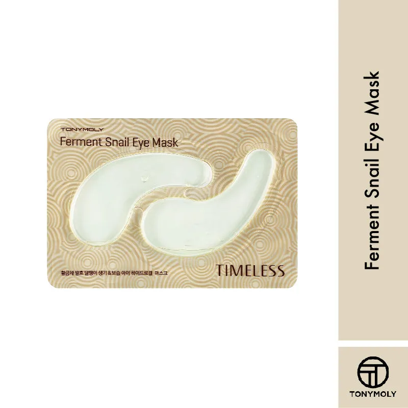 TONYMOLY Timeless Ferment Snail Eye Mask with Snail Mucus and Aloe Vera Extracts