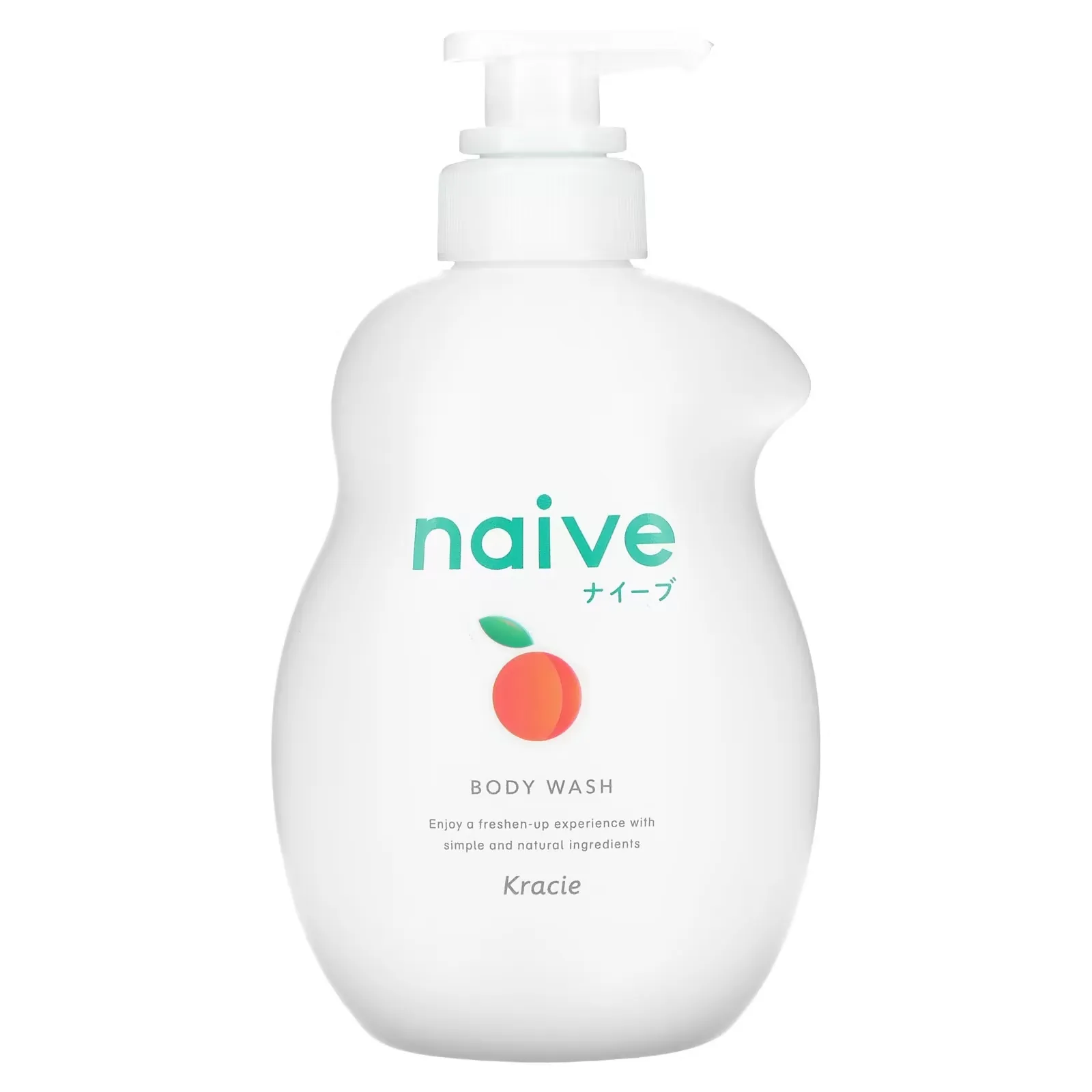 Naive, Body Wash, Peach, 17.9 fl oz (530 ml)