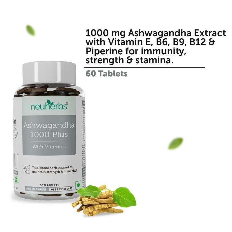 Neuherbs Ashwagandha 1000 Plus Tablets