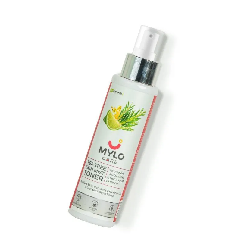 Mylo Care Tea Tree Mist Toner For Glowing Skin Contains Tea Tree Witch Hazel & Multi-fruit Extract