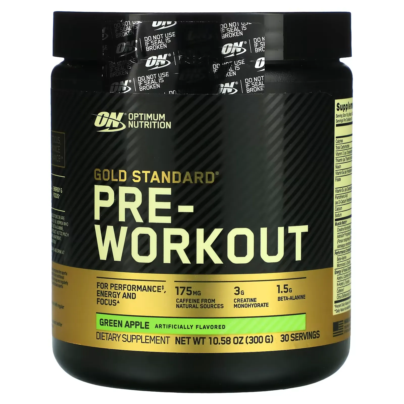 Gold Standard Pre-Workout, Green Apple, 10.58 oz (300 g)