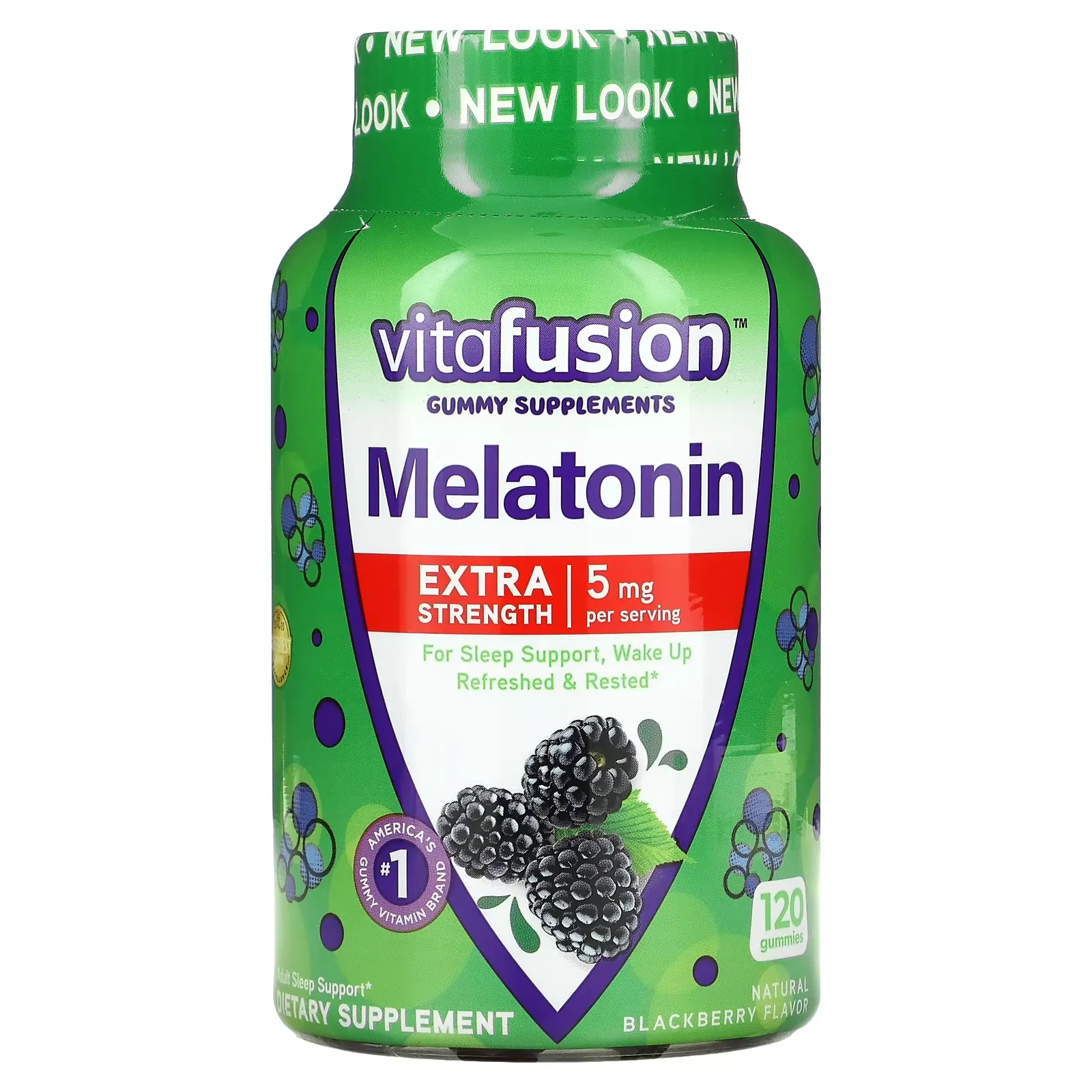 Melatonin, Extra Strength, Blackberry , 2.5 mg, 120 Gummies