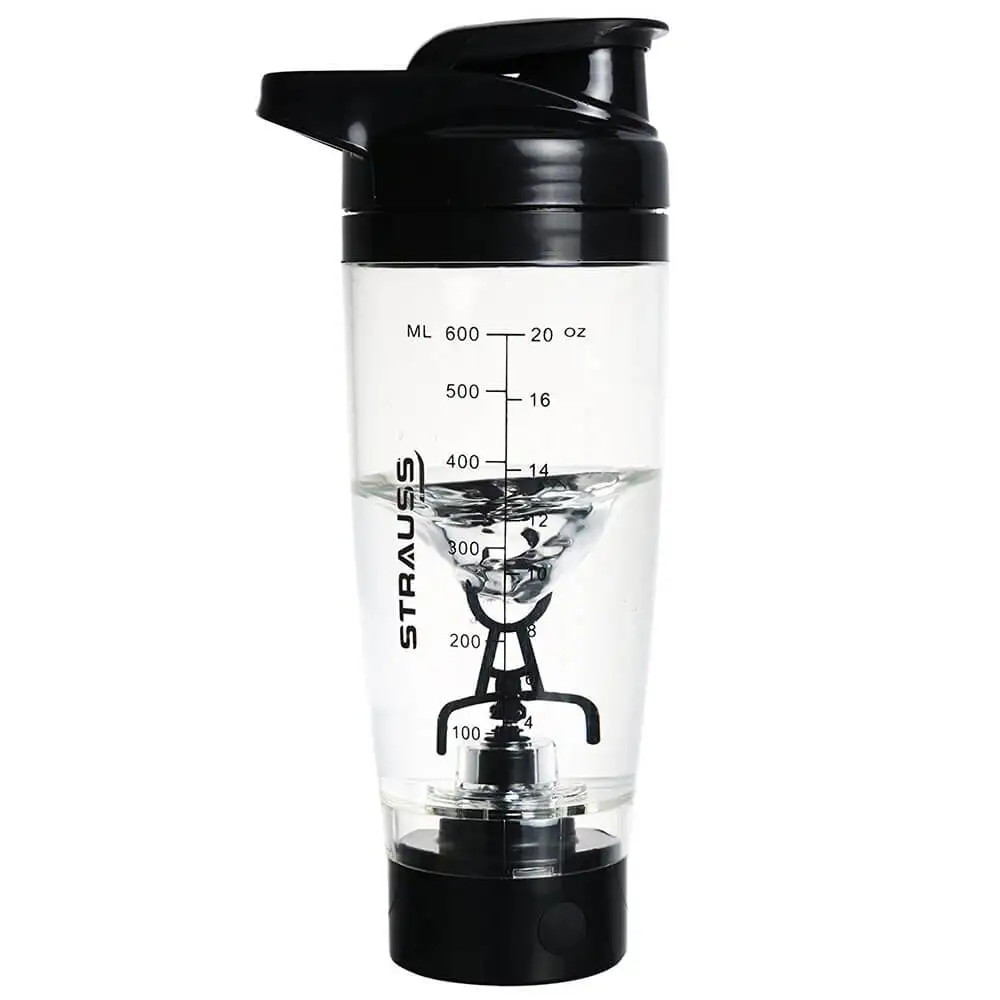 Strauss Automatic Shaker Bottle,  Black  600 ml