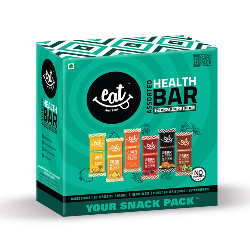 EAT Anytime Energy and Snack Bars Variety Pack Of 6