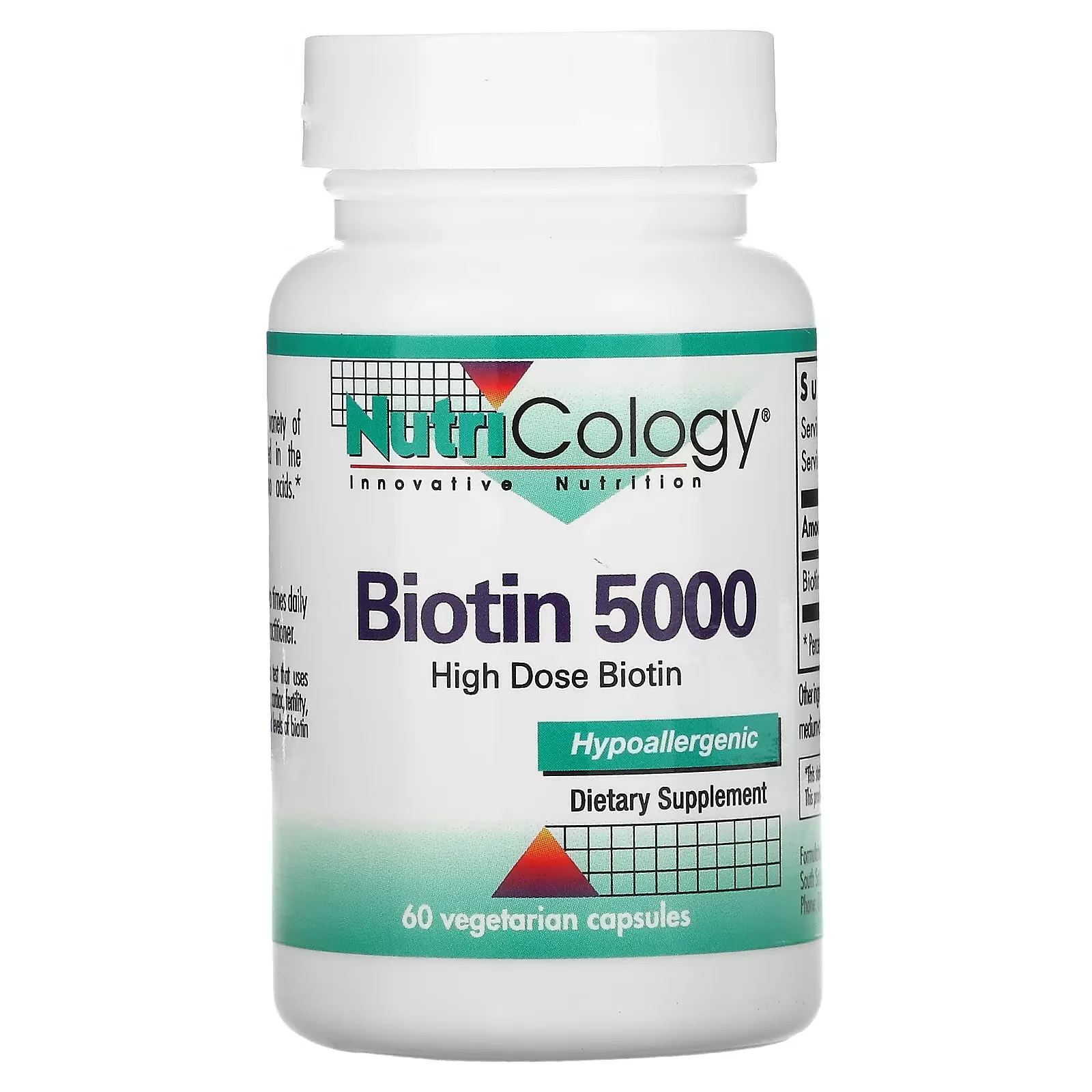 Biotin 5000, 60 Vegetarian Capsules