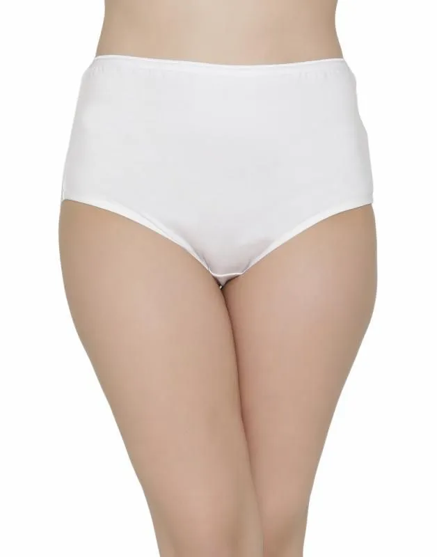 Clovia Cotton High Waist Maternity Hipster - White