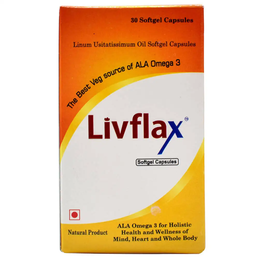 Live Well Inc Livflax Omega 3,  30 softgels